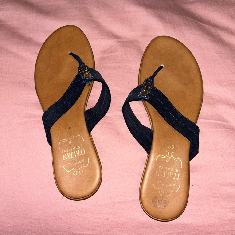 Well worn women’s sandals